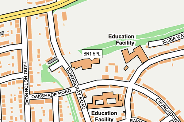 BR1 5PL map - OS OpenMap – Local (Ordnance Survey)