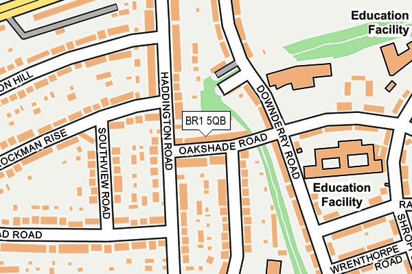 BR1 5QB map - OS OpenMap – Local (Ordnance Survey)