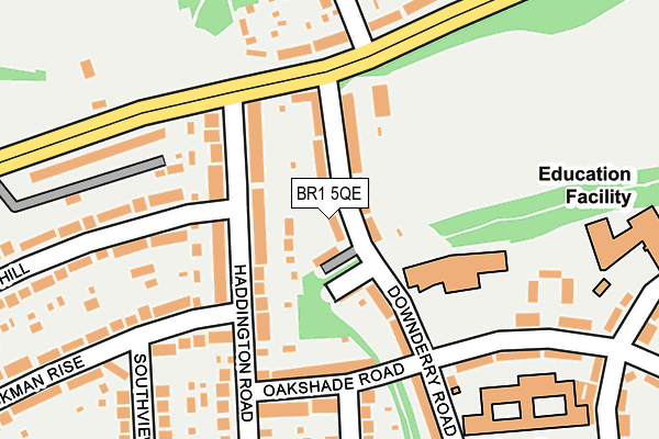 BR1 5QE map - OS OpenMap – Local (Ordnance Survey)