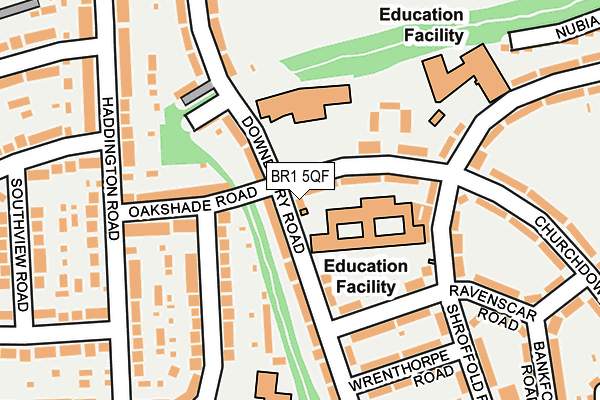 BR1 5QF map - OS OpenMap – Local (Ordnance Survey)