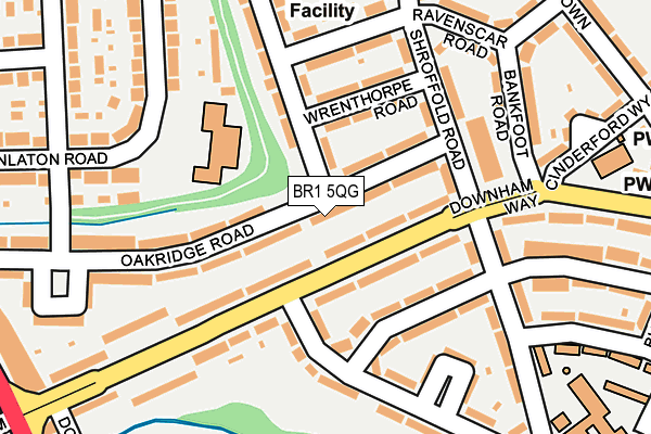 BR1 5QG map - OS OpenMap – Local (Ordnance Survey)
