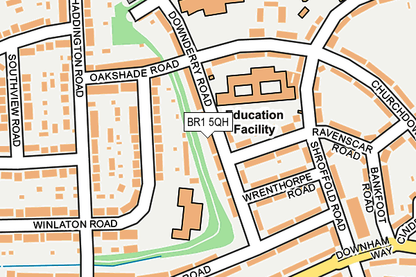 BR1 5QH map - OS OpenMap – Local (Ordnance Survey)