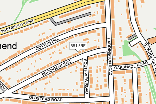 BR1 5RE map - OS OpenMap – Local (Ordnance Survey)