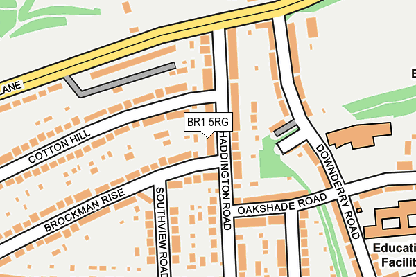 BR1 5RG map - OS OpenMap – Local (Ordnance Survey)