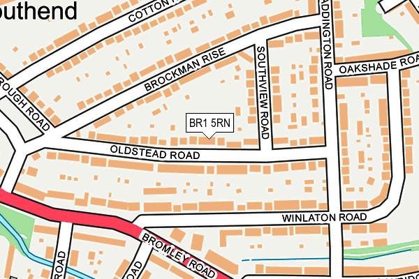 BR1 5RN map - OS OpenMap – Local (Ordnance Survey)