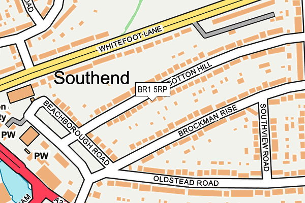 BR1 5RP map - OS OpenMap – Local (Ordnance Survey)