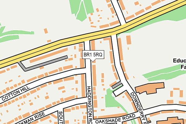 BR1 5RQ map - OS OpenMap – Local (Ordnance Survey)