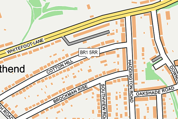 BR1 5RR map - OS OpenMap – Local (Ordnance Survey)