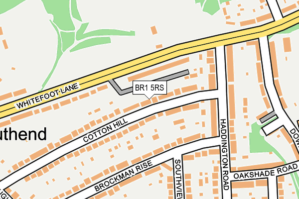 BR1 5RS map - OS OpenMap – Local (Ordnance Survey)