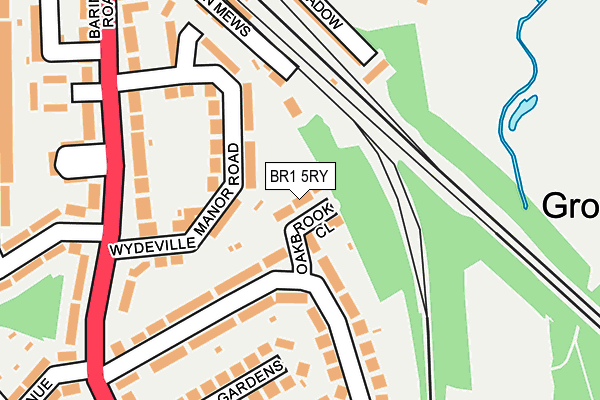 BR1 5RY map - OS OpenMap – Local (Ordnance Survey)