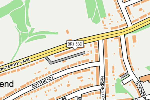 BR1 5SD map - OS OpenMap – Local (Ordnance Survey)