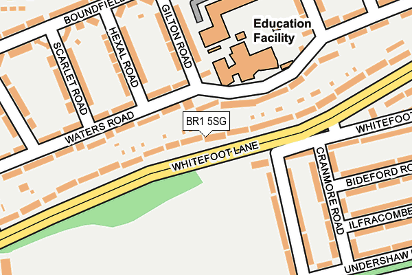 BR1 5SG map - OS OpenMap – Local (Ordnance Survey)