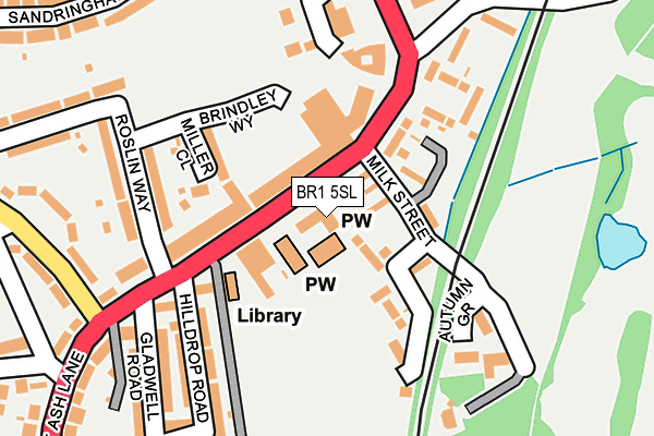 BR1 5SL map - OS OpenMap – Local (Ordnance Survey)