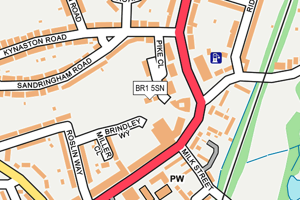 BR1 5SN map - OS OpenMap – Local (Ordnance Survey)