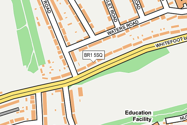 BR1 5SQ map - OS OpenMap – Local (Ordnance Survey)