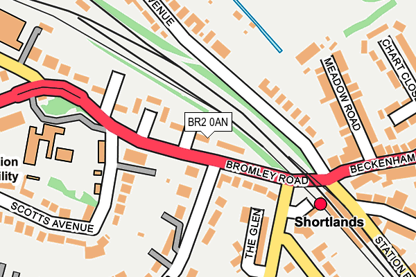 BR2 0AN map - OS OpenMap – Local (Ordnance Survey)