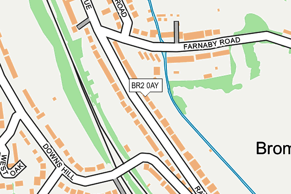 BR2 0AY map - OS OpenMap – Local (Ordnance Survey)