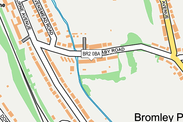 BR2 0BA map - OS OpenMap – Local (Ordnance Survey)