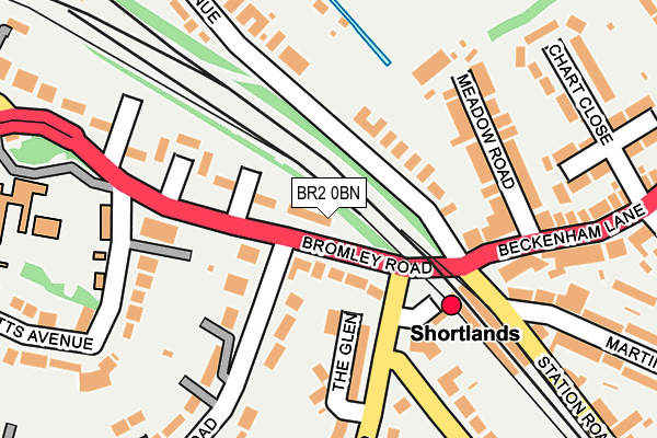 BR2 0BN map - OS OpenMap – Local (Ordnance Survey)