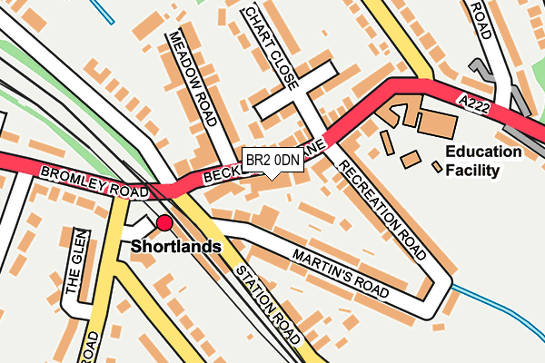 BR2 0DN map - OS OpenMap – Local (Ordnance Survey)