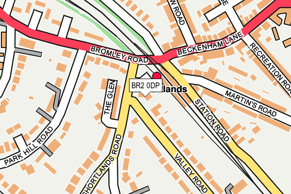 BR2 0DP map - OS OpenMap – Local (Ordnance Survey)