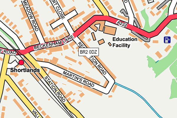 BR2 0DZ map - OS OpenMap – Local (Ordnance Survey)