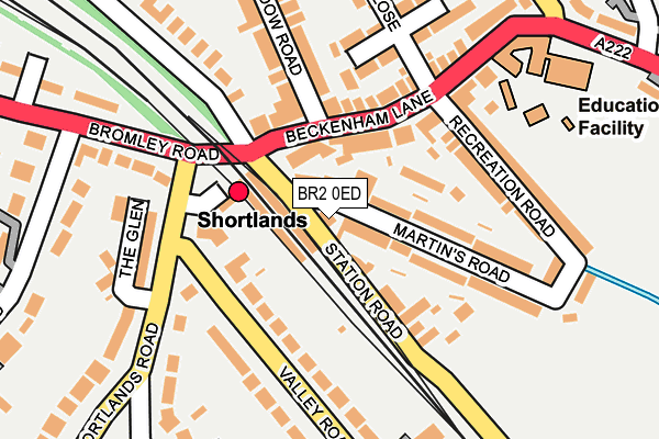 BR2 0ED map - OS OpenMap – Local (Ordnance Survey)