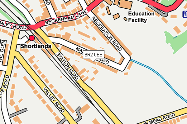 BR2 0EE map - OS OpenMap – Local (Ordnance Survey)