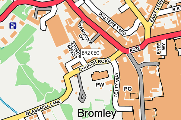 BR2 0EG map - OS OpenMap – Local (Ordnance Survey)