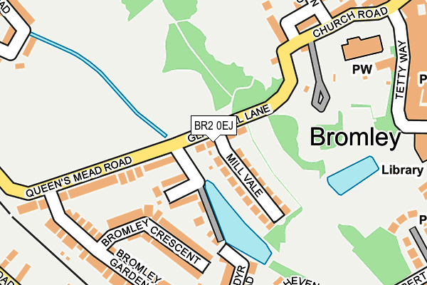 BR2 0EJ map - OS OpenMap – Local (Ordnance Survey)