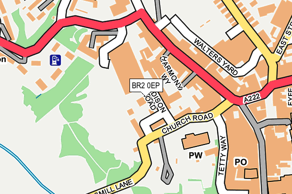 BR2 0EP map - OS OpenMap – Local (Ordnance Survey)