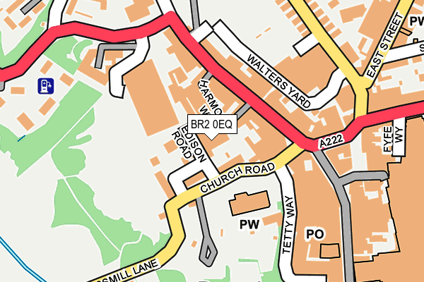 BR2 0EQ map - OS OpenMap – Local (Ordnance Survey)