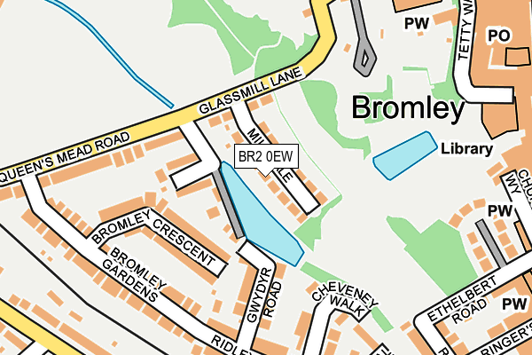 BR2 0EW map - OS OpenMap – Local (Ordnance Survey)