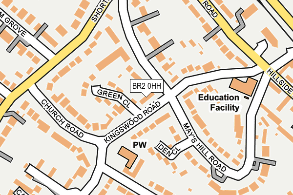 BR2 0HH map - OS OpenMap – Local (Ordnance Survey)