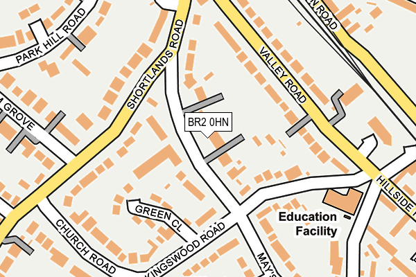 BR2 0HN map - OS OpenMap – Local (Ordnance Survey)