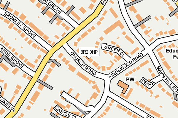 BR2 0HP map - OS OpenMap – Local (Ordnance Survey)