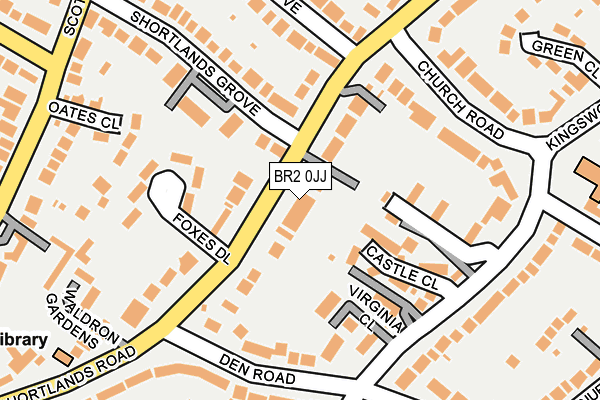 BR2 0JJ map - OS OpenMap – Local (Ordnance Survey)