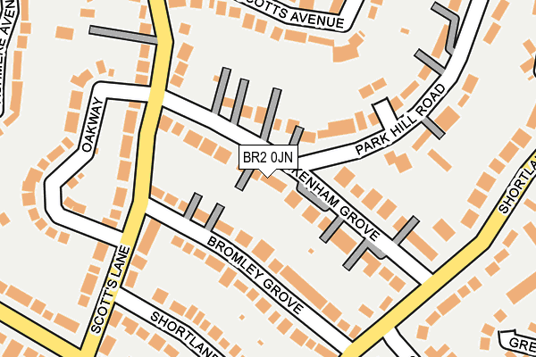 BR2 0JN map - OS OpenMap – Local (Ordnance Survey)