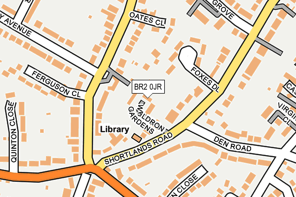 BR2 0JR map - OS OpenMap – Local (Ordnance Survey)