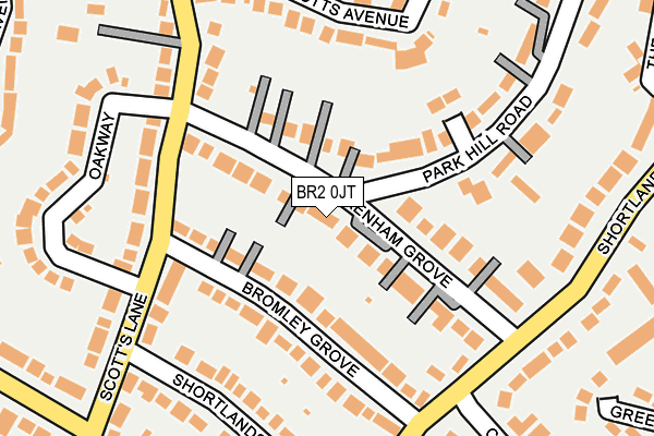 BR2 0JT map - OS OpenMap – Local (Ordnance Survey)