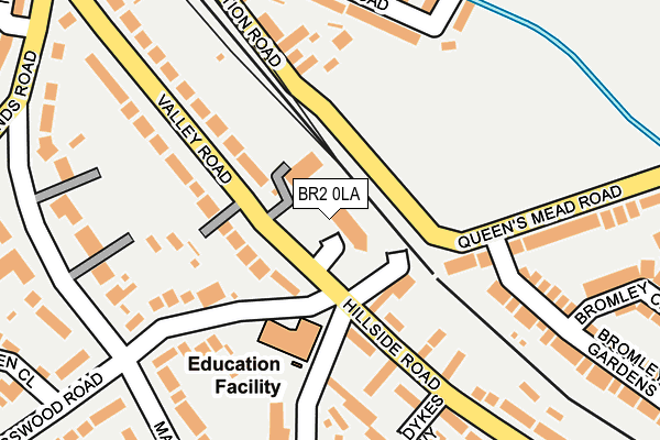 BR2 0LA map - OS OpenMap – Local (Ordnance Survey)