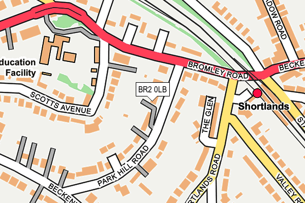 BR2 0LB map - OS OpenMap – Local (Ordnance Survey)