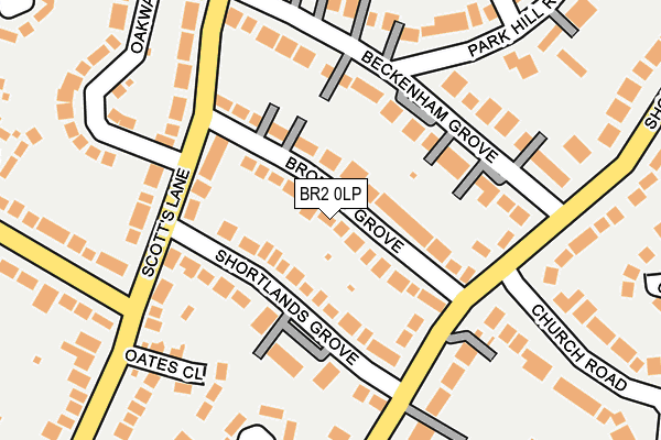 BR2 0LP map - OS OpenMap – Local (Ordnance Survey)