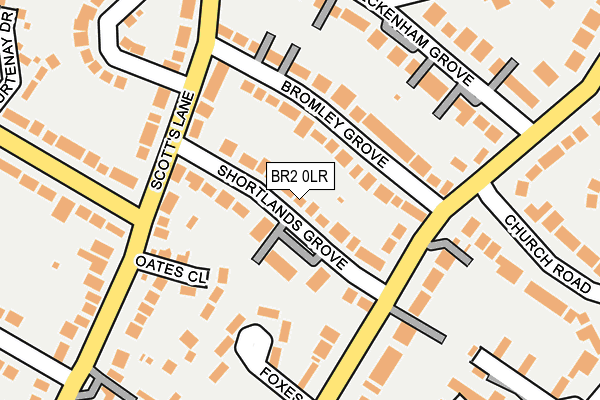 BR2 0LR map - OS OpenMap – Local (Ordnance Survey)