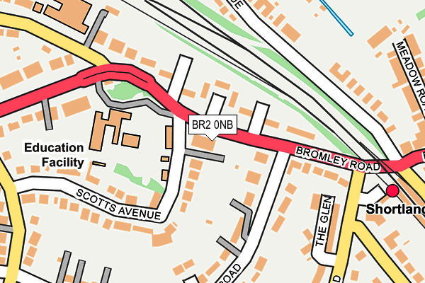 BR2 0NB map - OS OpenMap – Local (Ordnance Survey)