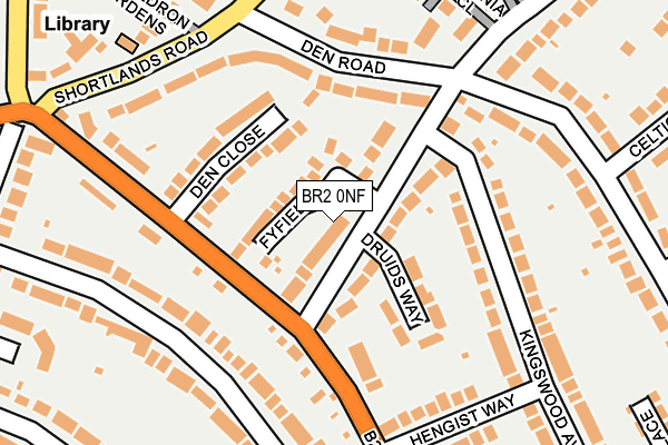 BR2 0NF map - OS OpenMap – Local (Ordnance Survey)