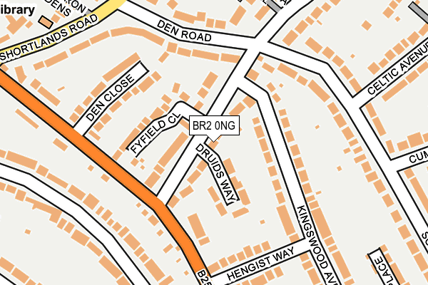 BR2 0NG map - OS OpenMap – Local (Ordnance Survey)