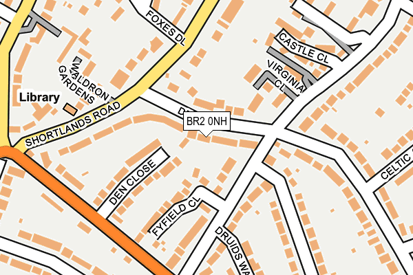 BR2 0NH map - OS OpenMap – Local (Ordnance Survey)