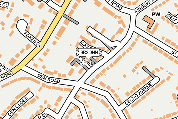 BR2 0NN map - OS OpenMap – Local (Ordnance Survey)