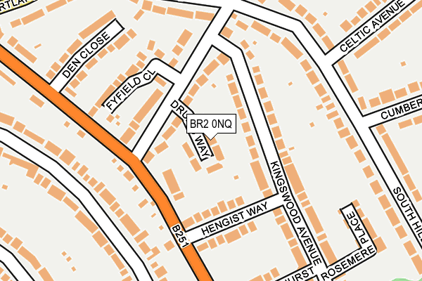 BR2 0NQ map - OS OpenMap – Local (Ordnance Survey)
